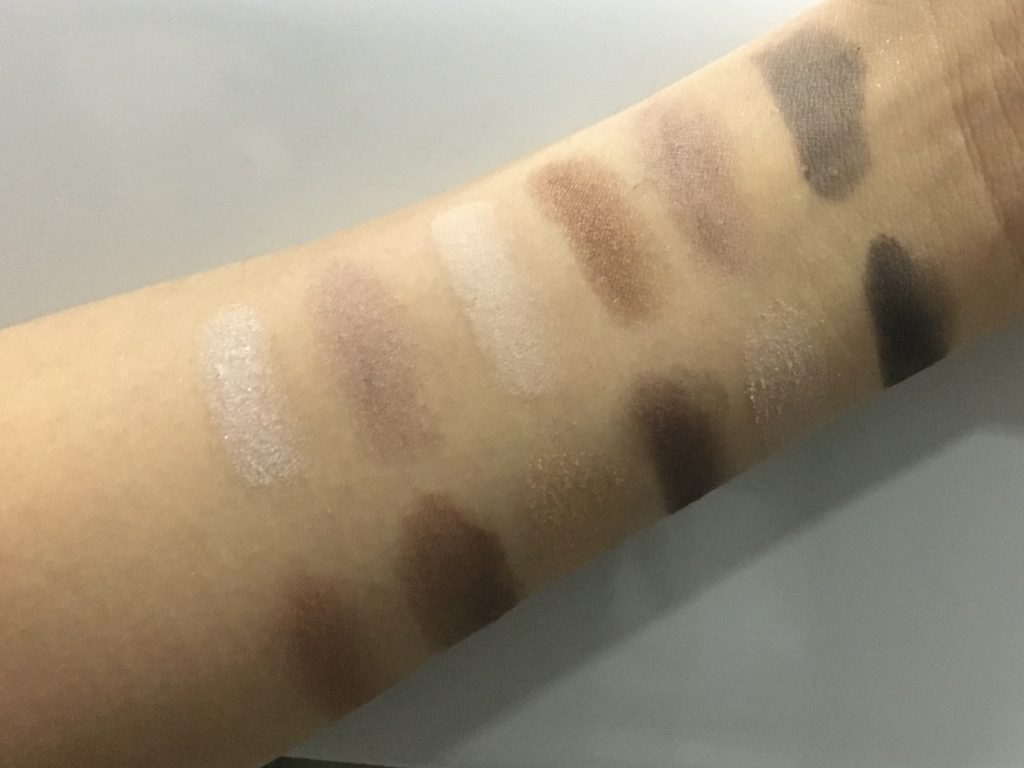 Maybelline The Nudes Palette Swatches