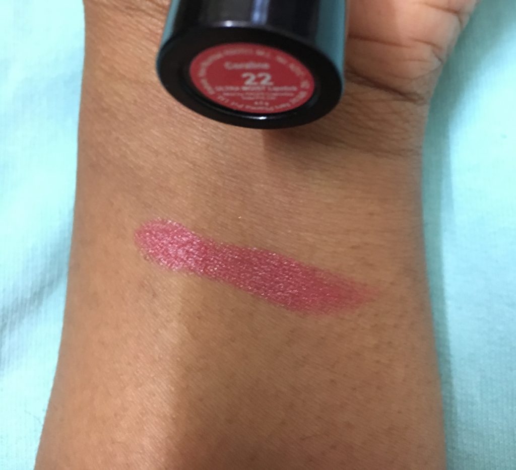 Faces Ultra Moist Lipstick Coraline Shade Swatch