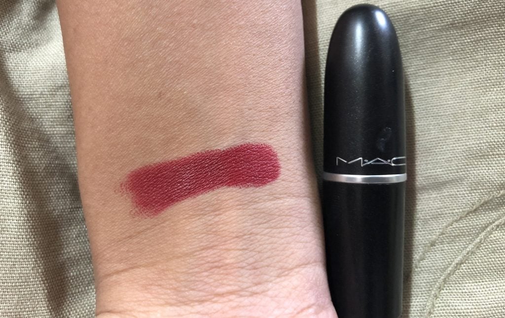 MAC Perfect Score Matte Lipstick Swatch Test