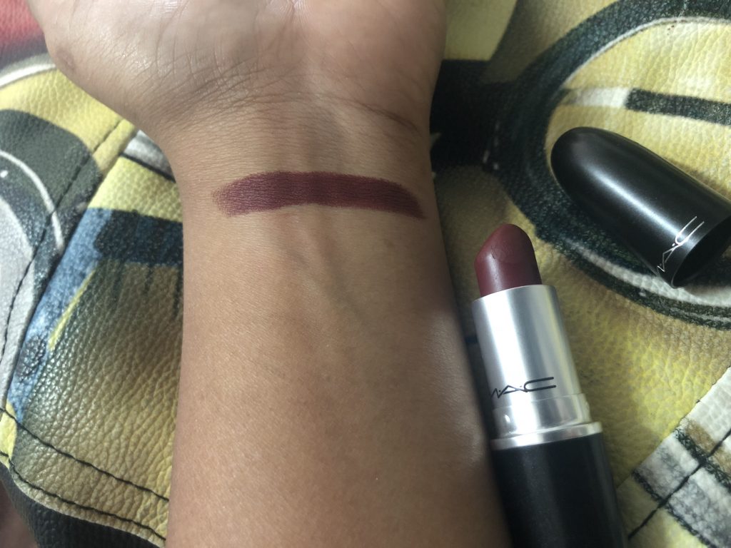MAC Retro Matte Bowl Me Over Lipstick Swatch Test
