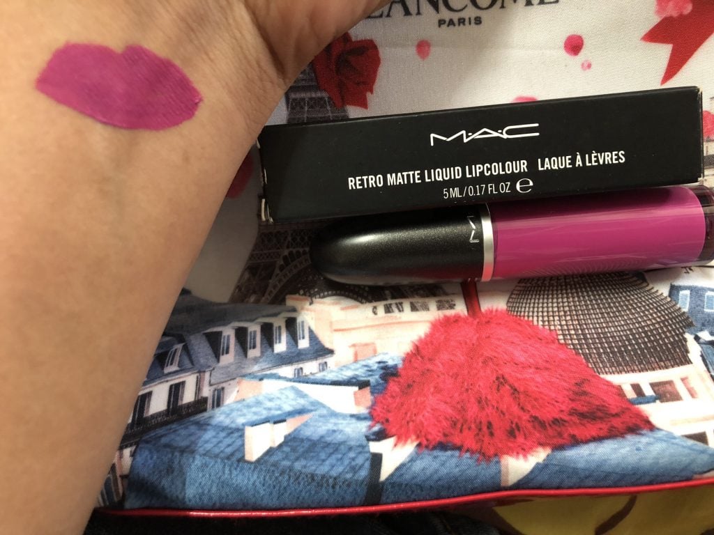 MAC Retro Matte Liquid Lipcolour Slipper Orchid Lipstick Swatch Test