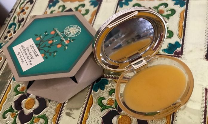 Forest Essentials Lip Balm Sweet Narangi with Organic Bees Wax